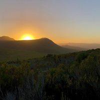 Sunrise from Grootbas Private Nature Reserve - garden route
