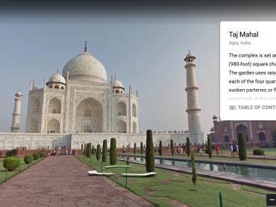 Taj Mahal via Google Earth