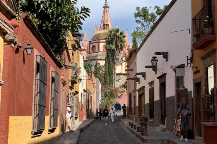 The most photographed street in San Miguel